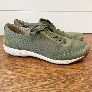 Dansko | Cozette Green Suede Sneaker Shoes Womens Size 40- 9.5